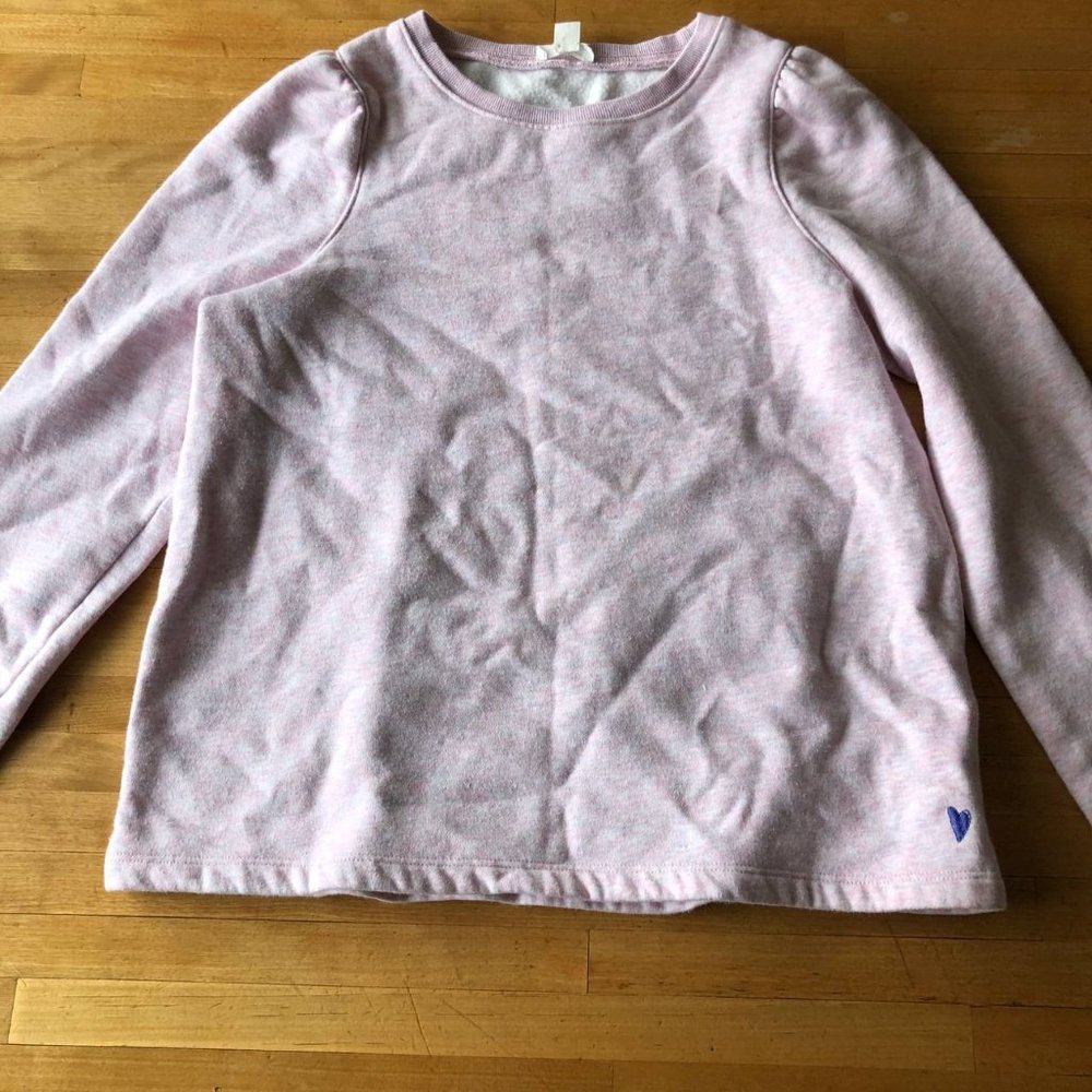 Crewcuts by J. Crew Pink Cotton Blend Girls Top Sweatshirt Size XL